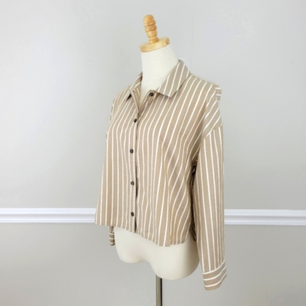 Everlane The Woven P.J. in Tank and  White Long Sleeves Top